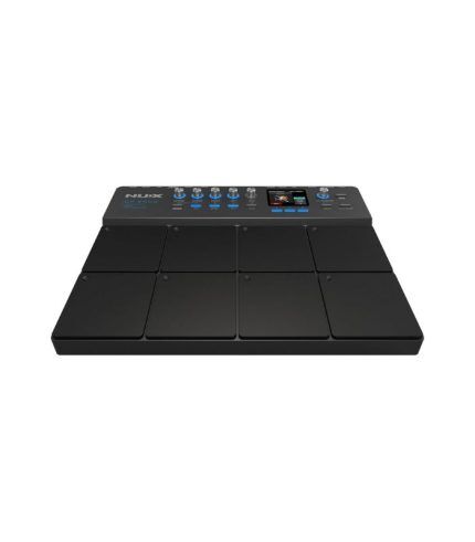 NUX DP-2000 8-Velocity Sensitive Independent Strike Percussion Pad with LED Lights, UI Interactive Interface, Six On-Board Effects, and Wavimport Function