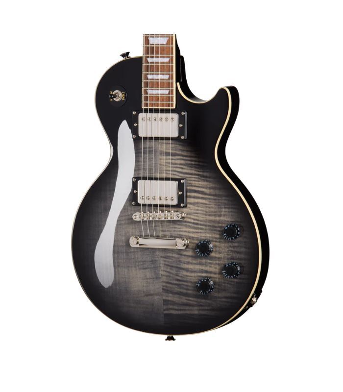 ⁦جيتار إيبيفون ليز بول تريبيوت بلس بلون تدرج الأبنوس الشفاف⁩ - الصورة ⁦8⁩