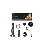 ⁦ماونو بي أم ٤٢٢  ميكروفون يو أس بي للبودكاست بالتّوصيل والتّشغيل⁩ - الصورة ⁦2⁩