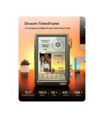 Divoom Times Frame-10.1" Digital Picture Frame Transparent IPS Smart Linux OS with RGBLED Rotary Knob WiFi 64GB 400+Clock Faces Widget 50+API Feeds Gift Mode Pixel Art Community Personalized Display