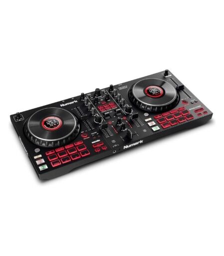 mixtrack platinum Numark Mixtrack Platinum FX - DJ Controller For Serato DJ with 4 Deck Control, DJ Mixer, Built-in Audio Interface, Jog Wheel Displays and FX Paddles