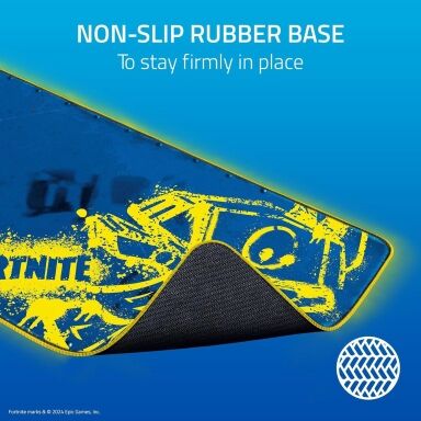 Razer Goliathus Chroma Gaming Mouse Pad with RGB Lighting - Fortnite Edition, Micro-Textured Cloth Surface, Non-Slip Rubber Base, Cable Catch for Cable Mgt, Extended Size, Blue | RZ02-02500800-R3M1