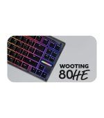 Wooting 80HE A low latency, analog keyboard in an 80% layout, packed with cutting edge features like True 8kHz polling, Rapid Trigger and our latest innovation: Rappy Snappy.