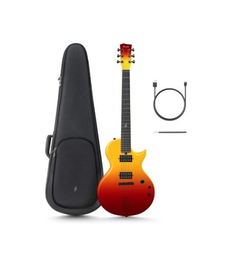 Enya Nova Go Sonic Smart Electric Guitar - Volcano Red - Image 1