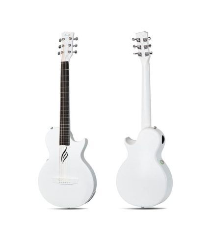 Enya NOVA Go SP1 Carbon Fiber Acoustic Electric Guitar with Smart AcousticPlus 35 Inch Travel Acustica Guitarra Starter Bundle Kit of Gig Bag, Strap, Strings, Charging Cable, Instrument Cable(