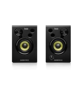 Hercules DJmonitor 32,2 X 15 Watts RMS Active Monitoring Speakers,Black