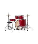 Pearl Roadshow 5pc Drum Set 2216B/1008T/1209T/1616F/1455S with Cymbal & Hardware Matte Red Finish - Image 3