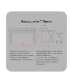 Headquarter™ Studio Workstation studio desk dimensions