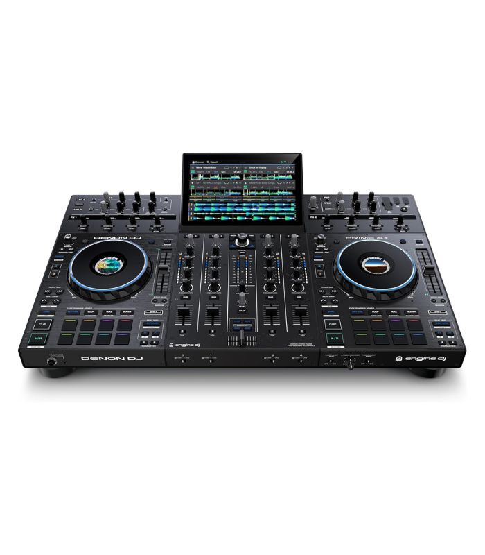 Denon DJ PRIME4+ 4-Deck Standalone Dj Controller with Amazon Music