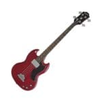 Epiphone EB-0 Electric Bass Guitar, Cherry Red