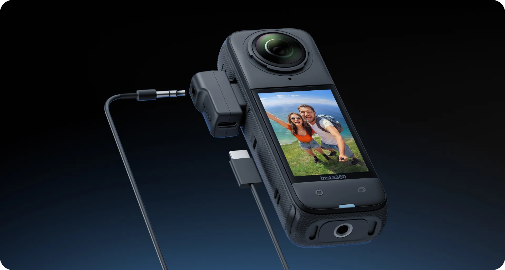 Mic up and charge, simultaneously. Unlike other mic adapters, you can charge X4 and have a microphone attached.