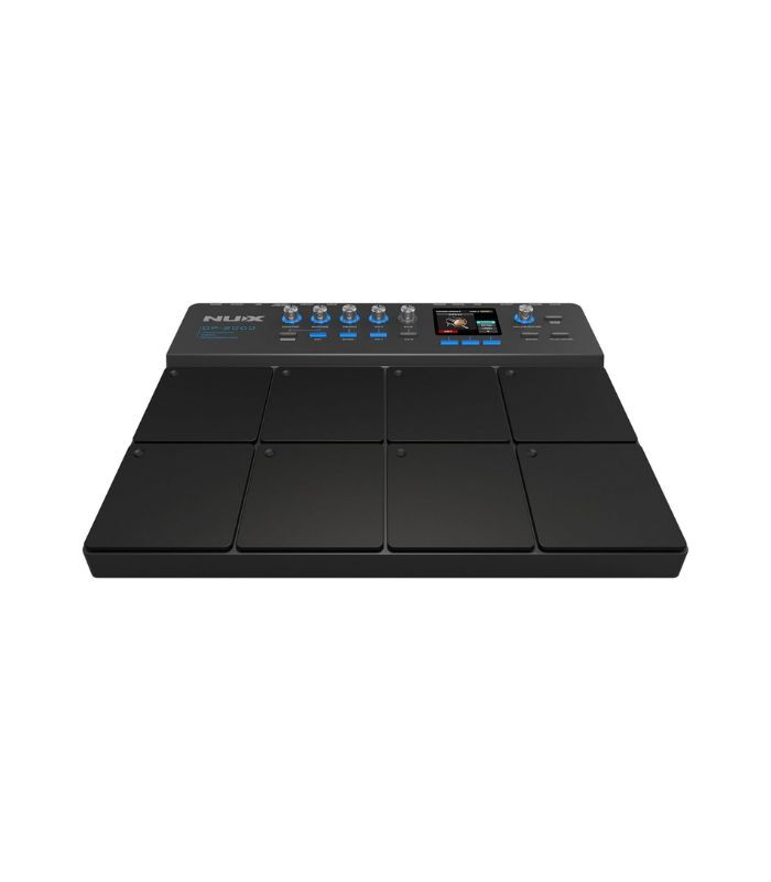 NUX DP-2000 8-Velocity Sensitive Independent Strike Percussion Pad with LED Lights, UI Interactive Interface, Six On-Board Effects, and Wavimport Function