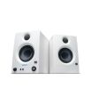 PreSonus Eris 3.5 2nd Gen HD Professional Studio Monitors with 3.5" Woven Composite Woofer, 1" Silk-Dome Tweeter, 50W Class AB Power and Tuning Controls (Auxillary) - Pair (White)