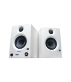 PreSonus Eris 3.5 2nd Gen HD Professional Studio Monitors with 3.5" Woven Composite Woofer, 1" Silk-Dome Tweeter, 50W Class AB Power and Tuning Controls (Auxillary) - Pair (White)