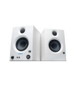 PreSonus Eris 3.5 2nd Gen HD Professional Studio Monitors with 3.5" Woven Composite Woofer, 1" Silk-Dome Tweeter, 50W Class AB Power and Tuning Controls (Auxillary) - Pair (White)