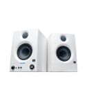 PreSonus Eris 3.5 BT 2nd Gen HD Professional Studio Monitors with 3.5" Woven Composite Woofer, 1" Silk-Dome Tweeter, 50W Class AB Power and Tuning Controls (Auxillary) - Pair (White)