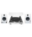 Audio Technica - AT-LP60x BT White Eris 3.5BT Bundle