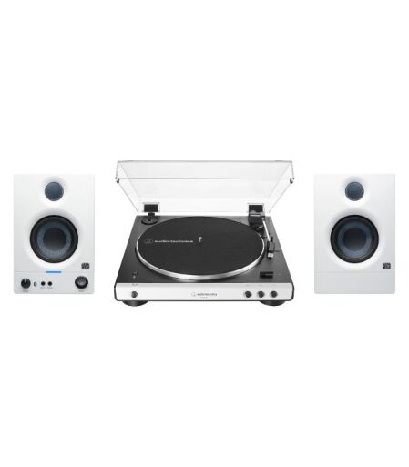 Audio Technica - AT-LP60x BT White Eris 3.5BT Bundle - Image 1
