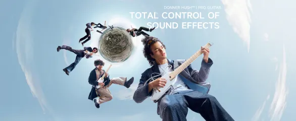 Donner HUSH™ I PRO Acoustic-Electric Travel Guitar Kit with Sound Effects