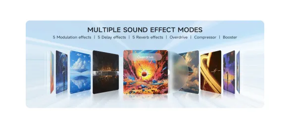 Donner HUSH™ I PRO Acoustic-Electric Travel Guitar Kit with Sound Effects