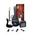 SX Guitar SE1-SK-BK Stratocaster Electric Package Guitar - Black