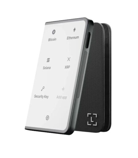 Ledger Stax Crypto Wallet with 3.7in Touch screen with Case - Black - Image 1