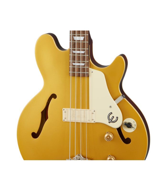 Epiphone - EBJCMGCH1 Bass Jack Casady 4 String Bass - Metallic Gold - Image 6