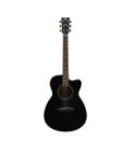 Yamaha-FS100C Acoustic Guitar - Black - Image 5