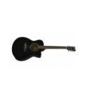 Yamaha-FS100C Acoustic Guitar - Black - Image 2