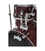 PDP Drums - PDCE2215KTRR Center Stage 5-Pieces Drumset with Hardware and Cymbals - Ruby - Image 5