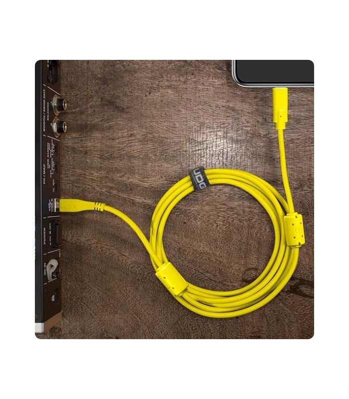 UDG - U96001YL UDG Ultimate Audio Cable USB 2.0 C-B Yellow Straight 1.5m - Image 6