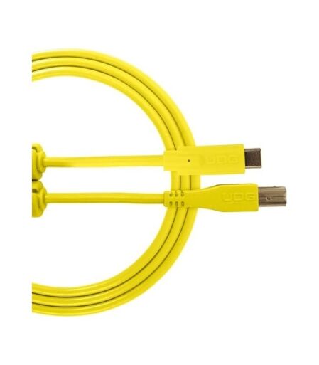 UDG - U96001YL UDG Ultimate Audio Cable USB 2.0 C-B Yellow Straight 1.5m - Image 1