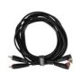 UDG - U97005BL UDG Ultimate Audio Cable Set RCA Straight - RCA Angled Black 3m