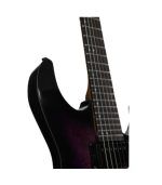 ESP - LTD M200DX Series Electric Guitar Burl Poplar Top Purple Burst Finish - Image 5