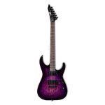 ESP - LTD M200DX Series Electric Guitar Burl Poplar Top Purple Burst Finish