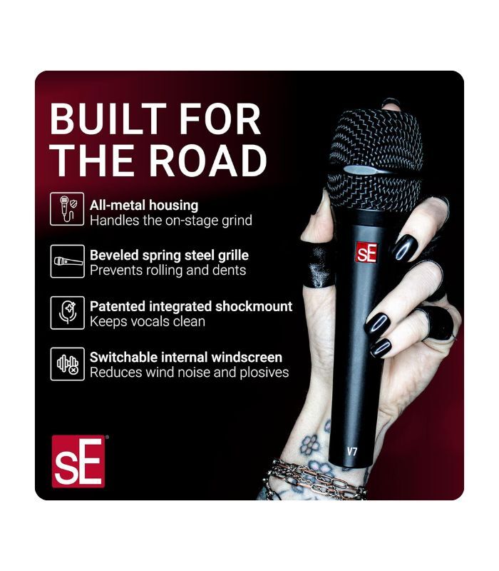 sE Electronics V7 Supercardioid Dynamic Handheld Vocal Microphone