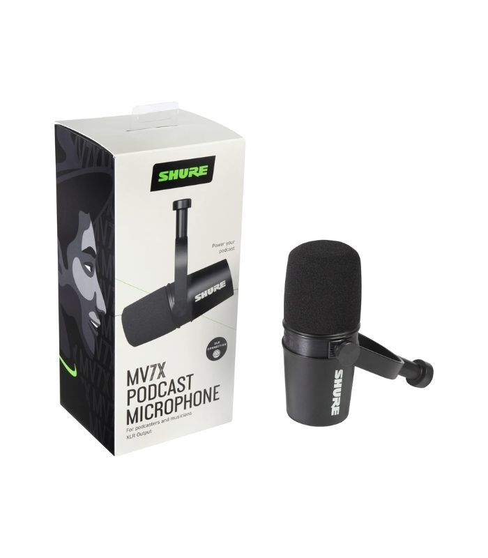 Shure - MV7X XLR Podcast Microphone