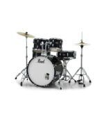 Pearl Roadshow 5pc Drum Set 2216B/1008T/1209T/1616F/1455S With Cymbal & Hardware Jet Black Finish - Image 4