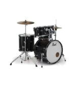 Pearl Roadshow 5pc Drum Set 2216B/1008T/1209T/1616F/1455S With Cymbal & Hardware Jet Black Finish - Image 3