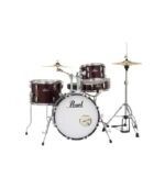 Pearl Roadshow 4pc Drum Set 1812B/1007T/1410F/1350S with Cymbal & Hardware Red Wine Finish