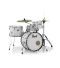 Pearl Roadshow 4-pcs Drum Set 1812B/1007T/1410F/1350S with Cymbal & Hardware Pure White Finish - Image 2
