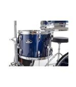 Pearl Roadshow 4pc Drum Set 1812B/1007T/1410F/1350S with Cymbal & Hardware Royal Blue Metallic Finish - Image 4