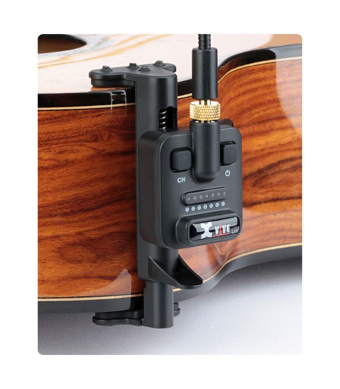 Xvive - U8 Acoustic Guitar Wireless System With Clip-on Supercardioid Condenser Microphone (Travel Case Included) - Image 8