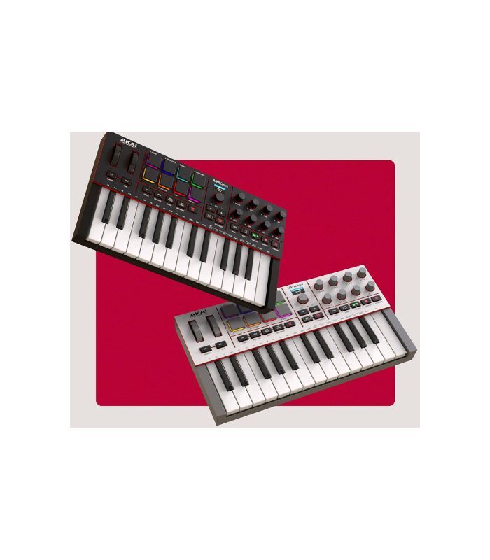 Akai Professional MPK Mini IV USB-C MIDI Keyboard Controller for Beginners and Producers - MPC Drum Pads, 360° Knobs, Pitch & Mod Wheels, Lessons and Music Production Software with 1000+ Sounds,