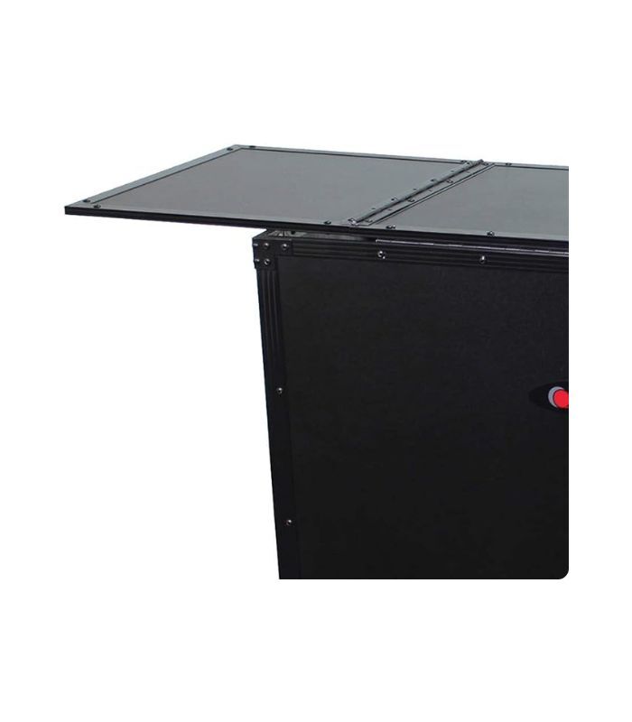 ODYSSEY Black Label 54″ Wide x 37″ Tall Black DJ Fold-out Table Stand - Image 4