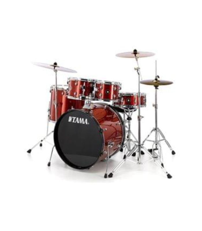 TAMA RM52KH4-RDS 5-piece complete kit with 22" bass drum - no throne & cymbals - Red Stream - Image 3