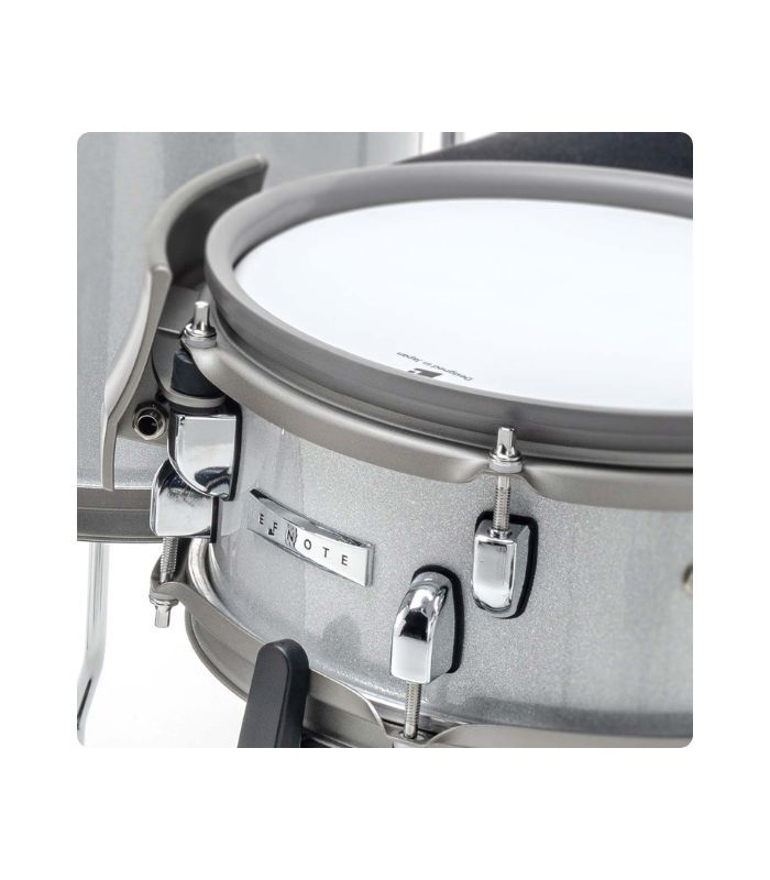 EFNOTE - E Mini Standard 4 Pieces Electric Drum Set Includes 3 Cymbals, Snare & Cymbal Stand, White Sparkle Finish (Kick Pedal & Hi Hat Stand Not Included) - Image 6