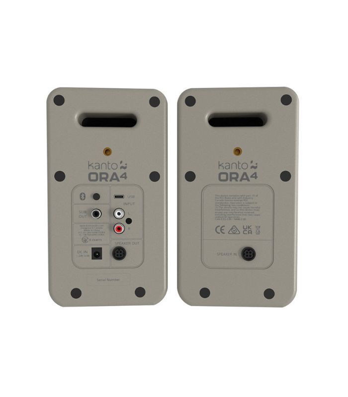 Kanto Audio - ORA4 140W Powered Reference Speakers with USB-C Input and Bluetooth - Moon, Pair - Image 3