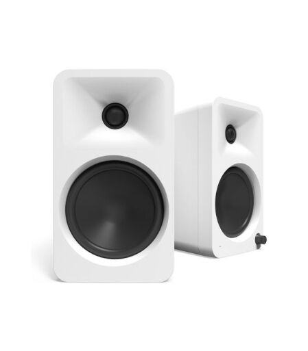 Kanto Audio - ORA4 140W Powered Reference Speakers with USB-C Input and Bluetooth - Matte White, Pair - Image 1