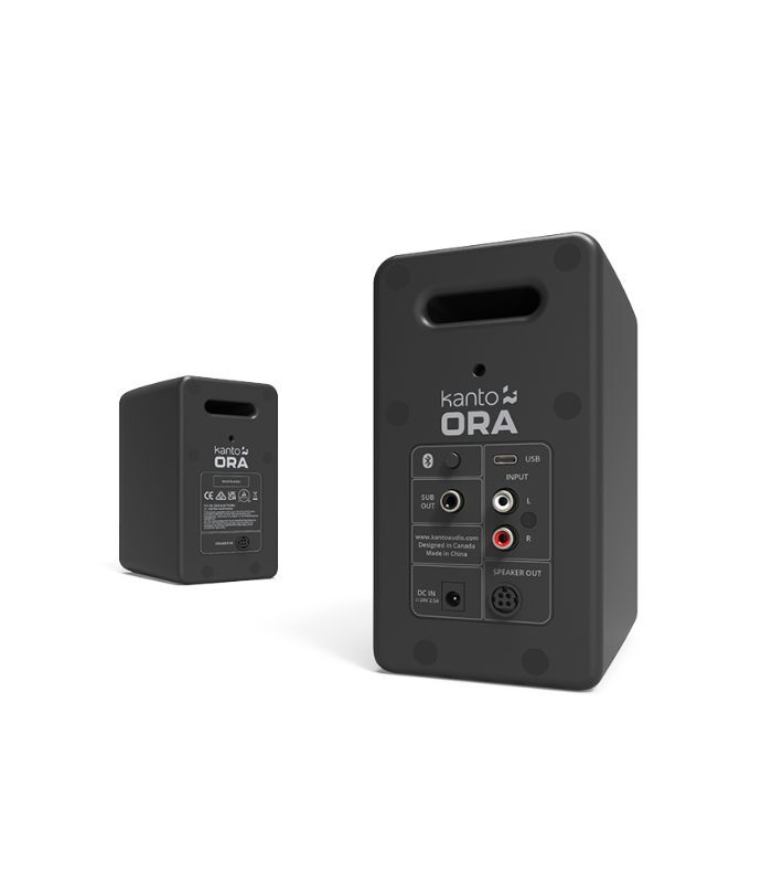 Kanto Audio - ORA 100W Powered Reference Desktop Speakers with USB-C Input and Bluetooth - Black, Pair - Image 4